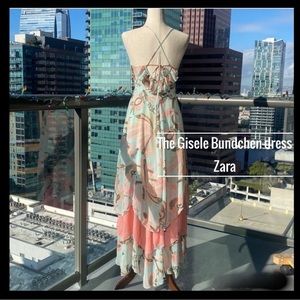 Rare SOLD OUT CAMPAIGN Of Giselle in this Boho Floral Maxi Dress H&M